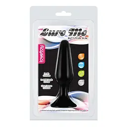 Анальна пробка LoveToy Lure Me Butt Plug Slim 11.5 см (чорний) - мініатюра 8
