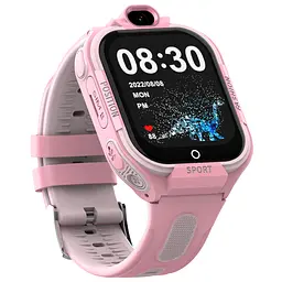 Смарт-годинник дитячі Wonlex KT35 з камерою WI-FI GPS SIM-карта силіконовий ремінець Pink (17978)