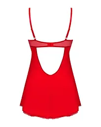 Пеньюар Obsessive Ingridia chemise & thong XS/S - мініатюра 4