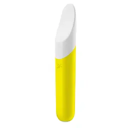 Мінівібратор Satisfyer Ultra Power Bullet 7 (Жовтий): Гнучкий язичок для імітації оральних пестощів та точної стимуляції - мініатюра 3