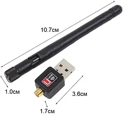 Бездротовий WiFi 802.11N USB-адаптер 2.0 - мініатюра 3