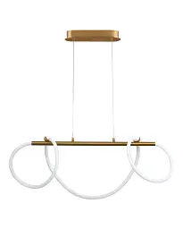 Люстра з світлодіодним шнуром Goldlux 327987 Emma Led 1x38W 4000K 4450Lm IP20 Золотий