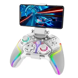 Геймпад iPega PG-9666SB з підтримкою PS/PC/Android/IOS з RGB підсвічуванням сірий - мініатюра 2
