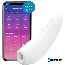 Вакуумний стимулятор Satisfyer Curvy 1+ White - мініатюра 5