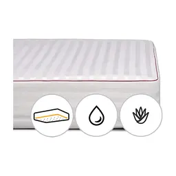Наматрацник MirSon шовковий DeLuxe Silk Aloe Vera 301 180x200 см (2200000353061)