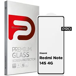 Скло захисне Armorstandart Pro Xiaomi Redmi Note 14S 4G Black (ARM82035)