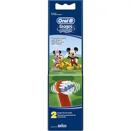 Набір насадок для електричної зубної щітки Oral-B Stages Power Mickey Mouse 2 шт. - мініатюра 2