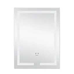 Дзеркало Kroner KRP Spiegel VR1 - 5080 з LED-підсвічуванням та антизапітнінням CV030039, Білий - мініатюра 4