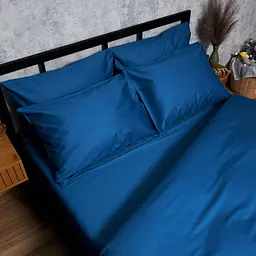 Набір наволочок Moon&Star Satin Premium Deep Blue 60х60 см 2 шт - мініатюра 2