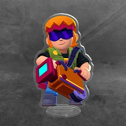 Акрилова колекційна фігурка Brawl Stars Бастер 10 см - мініатюра 2