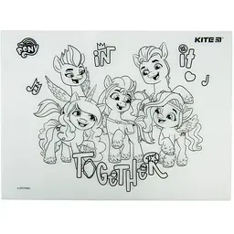 Підкладка розмальовка Kite Little Pony 30х40 см силіконова (LP22-424) - мініатюра 4
