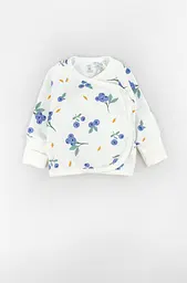 Комплект для новонародженої дівчинки Blueberry 3 в 1 з футеру з начосом (льоля, повзунки, чепчик)