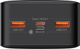 Портативний акумулятор Baseus Bipow Digital Display 20W 30000mAh black (PPDML-N01) - мініатюра 4