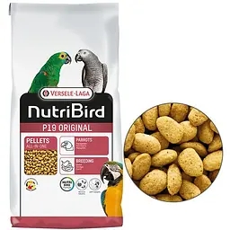 Корм для великих папуг Versele-Laga NutriBird P19 Original Breeding Верселе-Лага НУТРІБЕРД P19 Ориджинал 10 кг (221310)