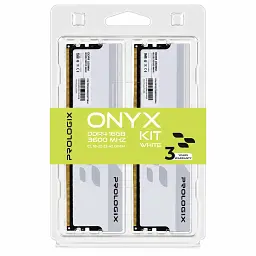 Модуль пам'яті для комп'ютера DDR4 16GB (2x8GB) 3600 MHz Onyx White Prologix (PRO16GB3600YW4K) - мініатюра 4