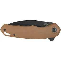 Ніж Cimmerian Knives C1 Black Blade Half Serrated N690 Brown - мініатюра 3