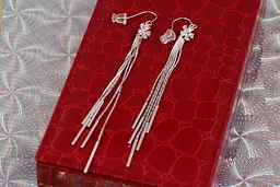Сережки підвіски Xuping Jewelry срібний дзвін 9 см сріблясті - мініатюра 2
