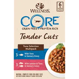 Набір консервів для котів Wellness CORE Tender Cuts Tuna Selection Multipack з тунцем