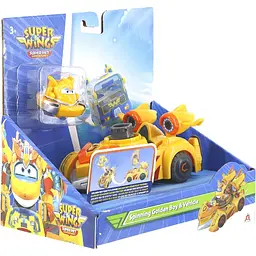 Ігровий набір Super Wings Spinning Vehicle Золотий Хлопчик (EU770331) - мініатюра 3