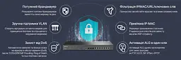 TP-Link Мультисервісний маршрутизатор ER8411 8xGE LAN/WAN 1xGE WAN/LAN 2x10GE SFP+ WAN/LAN 2xUSB - мініатюра 9