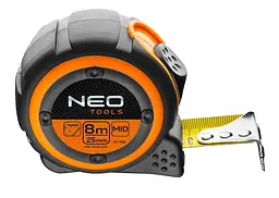 Рулетка 8мx25мм магніт Neo Tools hoz0013771