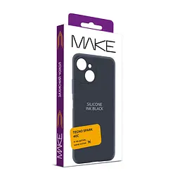 Чохол MAKE Tecno Spark 40C Silicone Ink Black - мініатюра 2