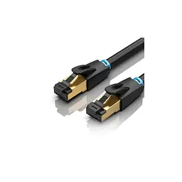 Патч-корд Vention 2 м, S/FTP Cat. 8 RJ-45 чорний (IKABH)