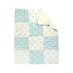 Плед мікроплюш Barine - Star Patchwork throw mint ментоловий 130x170