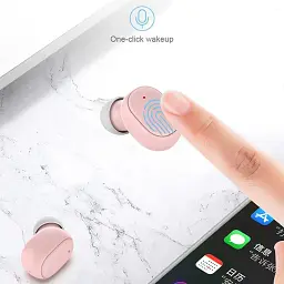 Бездротові A6S TWS Airdots блютуз навушники з мікрофоном і кейсом  - мініатюра 2