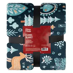 Плед Ardesto Christmas Flannel 160х200 см 100% поліестер олені зелений pbe0050482 - мініатюра 2