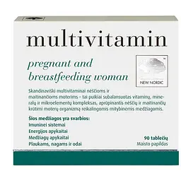 Вітаміни для вагітних і годуючих жінок New Nordic Multivitamin pregnant and breastfeeding 90 таблеток
