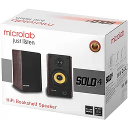 Акустична система 2.0 Microlab SOLO 4, 60Вт, темно-коричнева - мініатюра 5