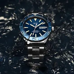 Годинник чоловічий механічний наручний Carnival BlueMarine 10 Bar (Сріблястий) - мініатюра 6