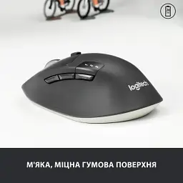 Мишка Logitech M720 Triathlon Wireless/Bluetooth Black (910-004791) - мініатюра 2