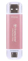 Накопичувач SSD Transcend SSD накопитель 512GB ESD310P Type-C Portable SSD (TS512GESD310P) 500 (FFMSTR02125) - мініатюра 2