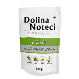 Вологий корм для собак Dolina Noteci Premium з дичиною пауч 500 г