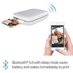 Портативний фотопринтер HP Sprocket 2x3 White (HPISPW) [141287] - мініатюра 4