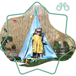  Намет Вігвам Badabulle Jungle Tepee з УФ захистом - мініатюра 7