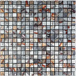 Самоклеюча алюмінієва плитка Sticker Wall 300х300х3мм Сірий квадратик SW-00001926