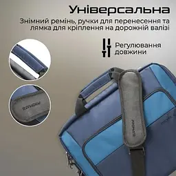 Сумка для ноутбука Promate Limber-MB 15.6" Blue (limber-mb.blue) - мініатюра 6