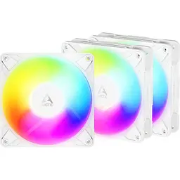 Комплект корпусних вентиляторів Arctic P12 Pro Reverse A-RGB 3-Pack White (ACFAN00334A) [176016]