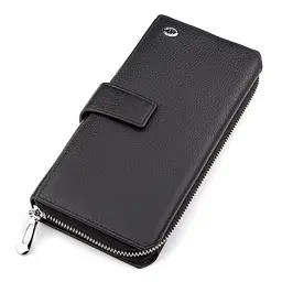 Чоловічий гаманець ST Leather 18453 (ST128) стильний чорний