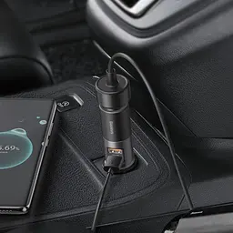 Автозарядне BASEUS Share Together 120 W 2*USB + прикурювач 3A CCBT-D0G - мініатюра 4