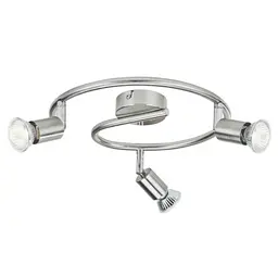 Cвітильник Philips Limbali plate/spiral nickel 3x50W 230V стельовий/настінний акцентного освітлення (915005221801)