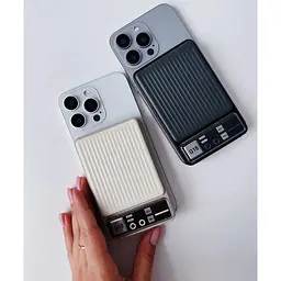 Павербанк Hoco Q18 Tourer 22.5 W 10000 mAh Milky white - мініатюра 6