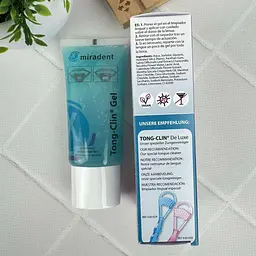 Гель для очищення язика Miradent Tong-Clin Gel з рослинними екстрактами для свіжого дихання 50 мл - мініатюра 3