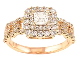 Каблучка XUPING Позолота 18K "Інкрустація цирконієм" (258717) р.18.5