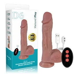 Фалоімітатор Erospace Natural Play D6 22 см тілесний - мініатюра 12