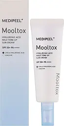 Тонізуючий сонцезахисний крем для обличчя Medi Peel Hyaluronic Acid Mooltox Mild Tone Up Sun Cream SPF 50+ PA++++ 50 мл