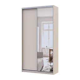 Шафа купе Doros Сіті Лайт Кашемір 1 ДСП / 1 дзеркало 120х45х225 (80736338)
